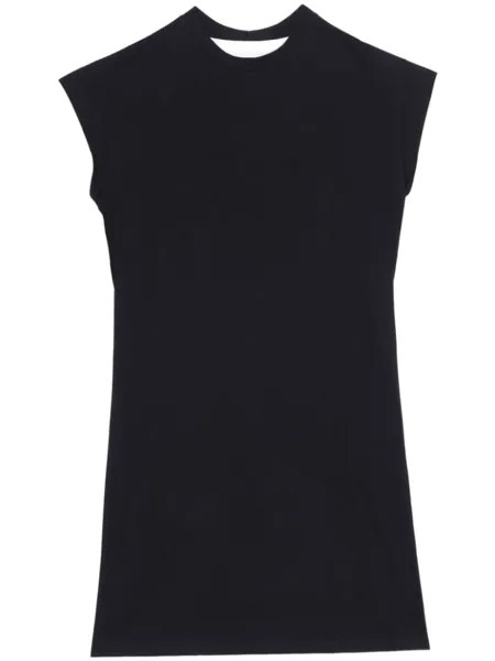 Многослойное платье миди MM6 Maison Margiela, черный