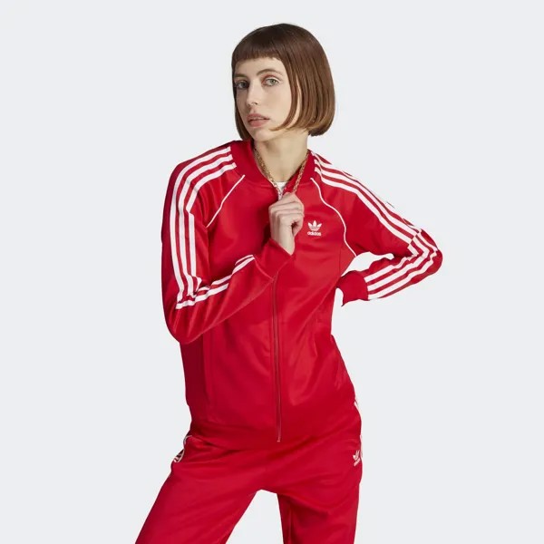 Спортивная куртка Adicolor Classics SST Adidas, цвет Better Scarlet