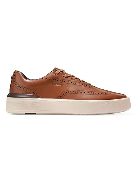 Кожаные низкие кеды Grandpro Crew Wingtip Cole Haan, цвет tan birch