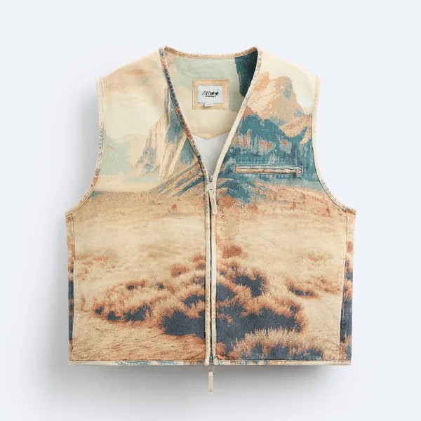 Жилет Zara Horse Waistcoat X Twojeys Limited Edition, коричневый