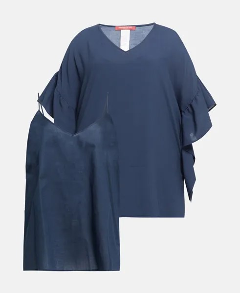 Рубашка блузка Marina Rinaldi Sport, темно-синий