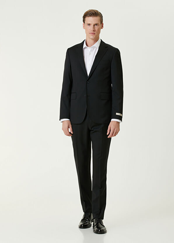 Шерстяной костюм Drop 7 Beymen Collection, черный