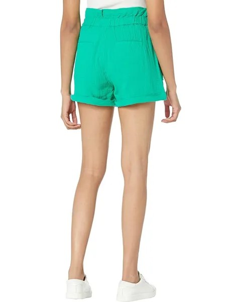 Шорты Blank NYC Cotton Voile Paperbag Cuffed Shorts in Four Leaf Clover, цвет Four Leaf Clover