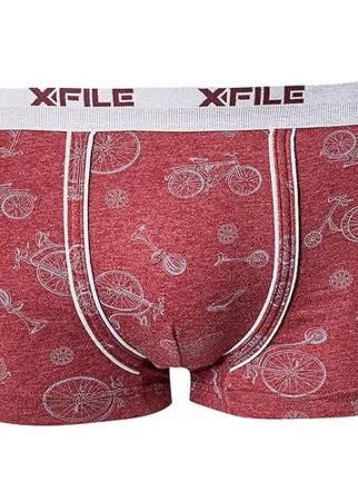 Трусы X-File, размер 5-XL, красный, бордовый