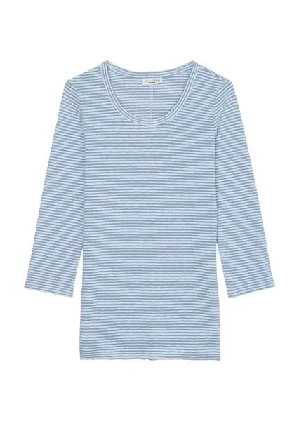 Рубашка Marc O'Polo Streifen T Shirt slim, цвет multi/cornflower blue