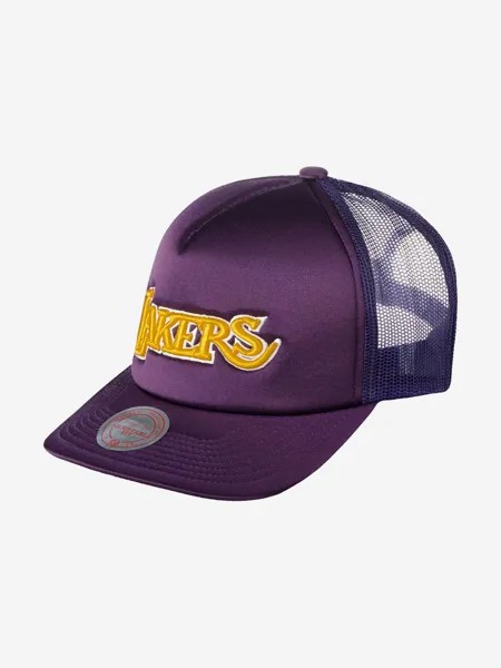 Бейсболка с сеточкой MITCHELL NESS HHSS3467-LALYYPPPPURP Los Angeles Lakers NBA (фиолетовый), Фиолетовый