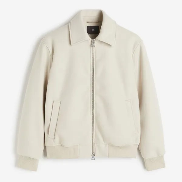 Куртка H&M Regular Fit Wool-blend, светло-бежевый