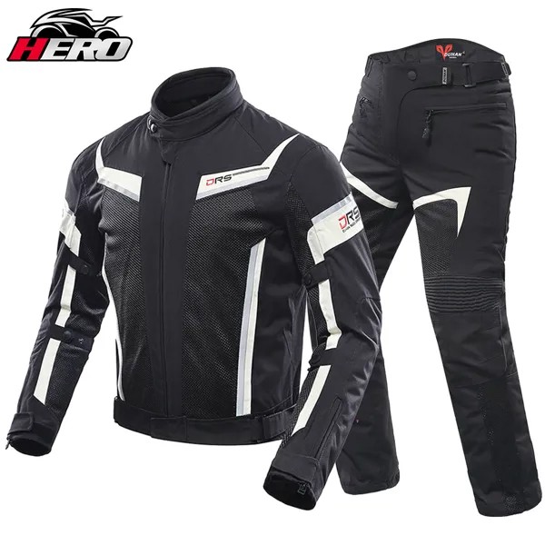 Светоотражающий мотоциклетный костюм для мужчин и женщин, сетчатая дышащая куртка для гонок, CE сертифицированная защитная одежда, на лето