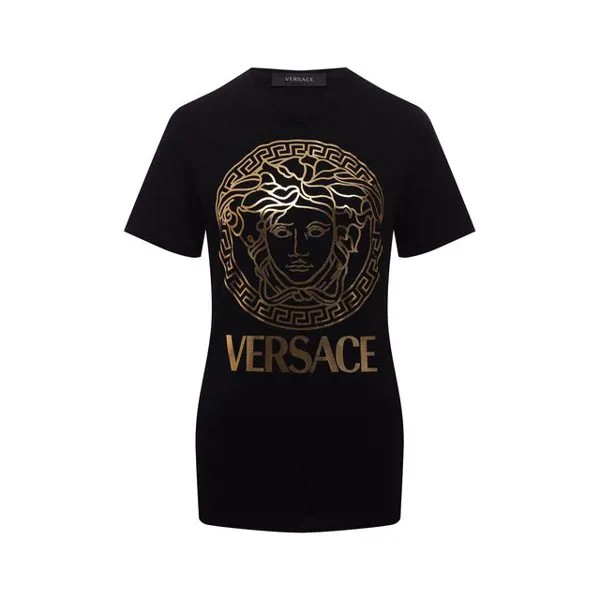 Хлопковая футболка Versace