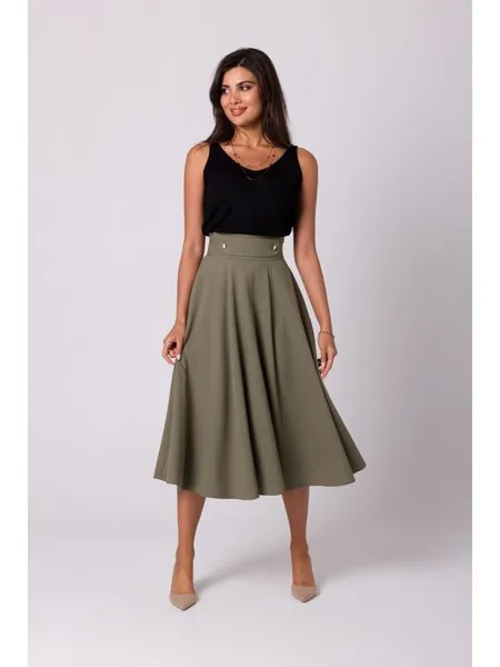 Юбка длиной до колена Be Wear, оливковый