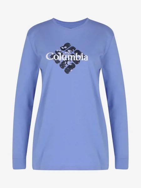Лонгслив женский Columbia Culver City LS Graphic Tee, Голубой, размер 42