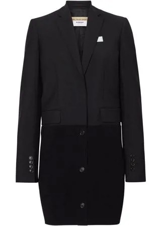 Burberry классический пиджак с панельным дизайном