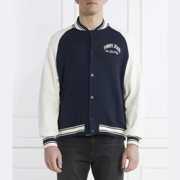Толстовка-Бомбер стандартного кроя Tommy Hilfiger, синий