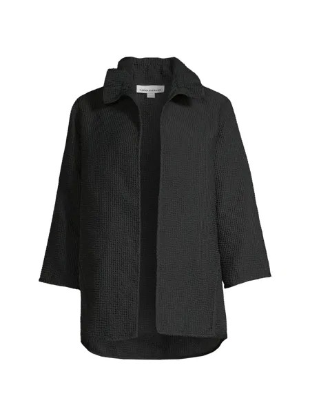 Куртка Sunset Vista с текстурой в горошек Caroline Rose, черный