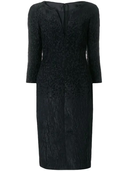 Talbot Runhof midi jacquard dress