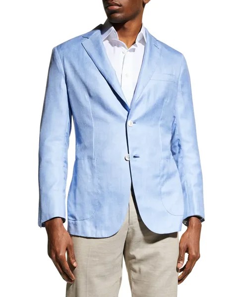 Мужская спортивная куртка из мягкой смеси кашемира Brioni, цвет Sky Blue