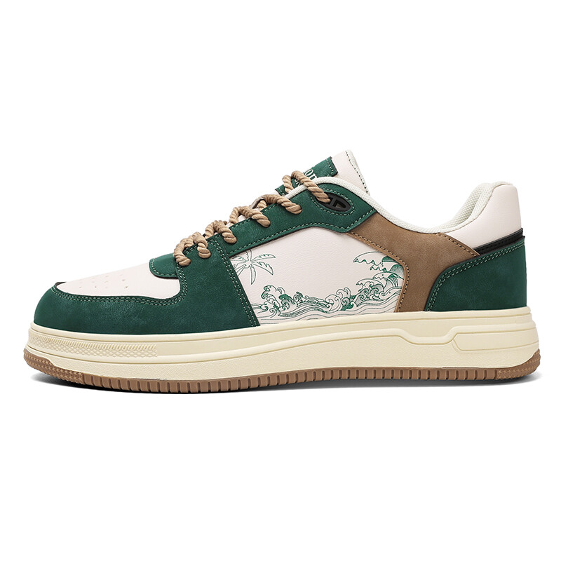 Кроссовки Flower Cobbler/PLAY COBBLER Skateboarding Shoes Unisex Low-top, светло-зеленый