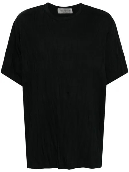 Футболка из смесового хлопка Yohji Yamamoto, синий