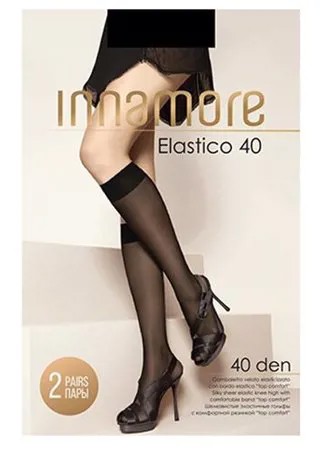 Капроновые гольфы Innamore Elastico 40, 2 пары, размер UNI, nero