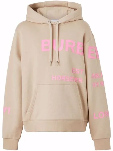 Burberry худи оверсайз с принтом Horseferry