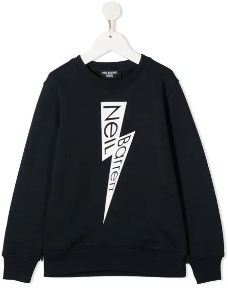 Neil Barrett Kids толстовка с логотипом