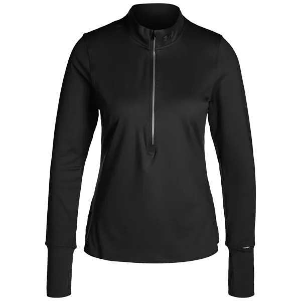 Лонгслив Under Armour Qualifier Run 1/2 Zip, черный