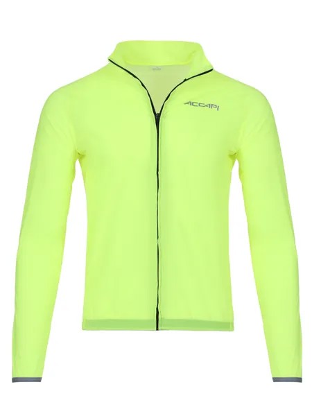 Спортивная куртка мужская Accapi Wind/Waterproof Jacket Full Zip M желтая 2XL