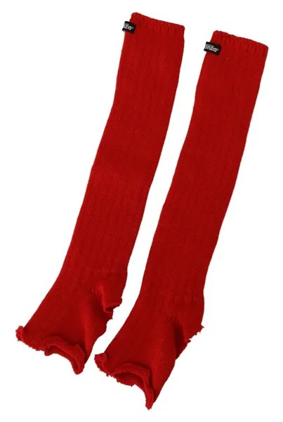 Носки DIMENSIONE DANZA, акриловые гетры с красным логотипом поверх длинных ботинок. л 50 долларов США