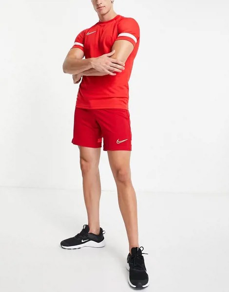 Красные шорты Nike Football Dri-FIT Academy 21-Черный цвет