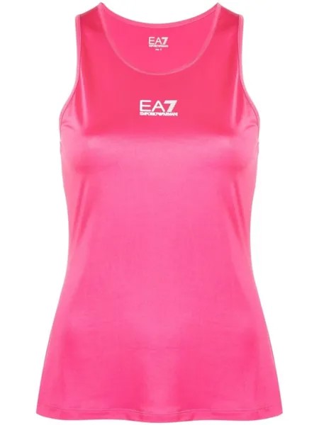 Ea7 Emporio Armani топ с логотипом, розовый
