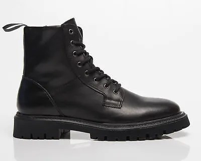 Кожаные мужские туфли на шнуровке Les Deux Tatum черные
