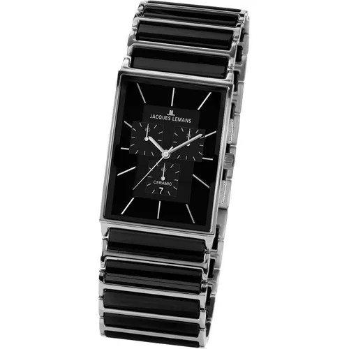 Наручные часы JACQUES LEMANS Часы наручные мужские Jacques Lemans 1-1900A Гарантия 2 года, серый, серебряный
