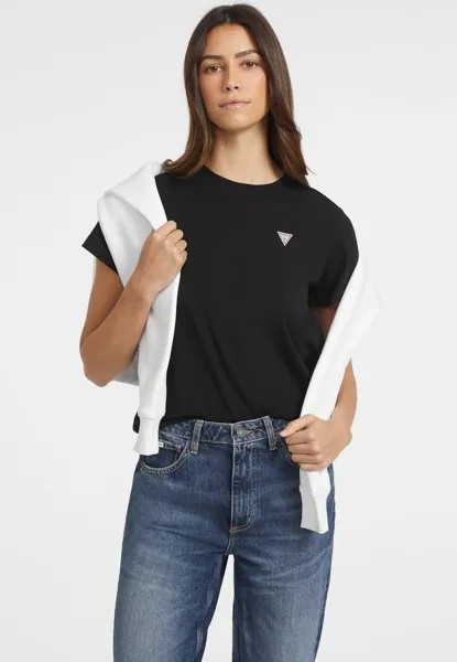 Базовая футболка CON LOGO Guess Jeans, черный