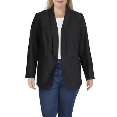 Calvin Klein Womens Parker Black Twill Topper Jacket Coat Plus 18W BHFO 9845