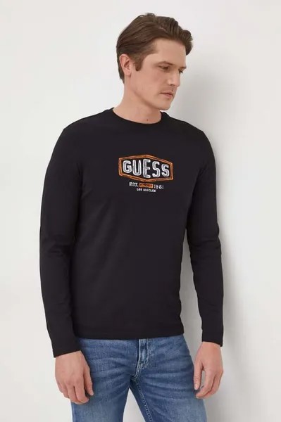 Лонгслив Guess, черный