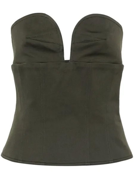 Топ-бюстье Cacao Max Mara, зеленый