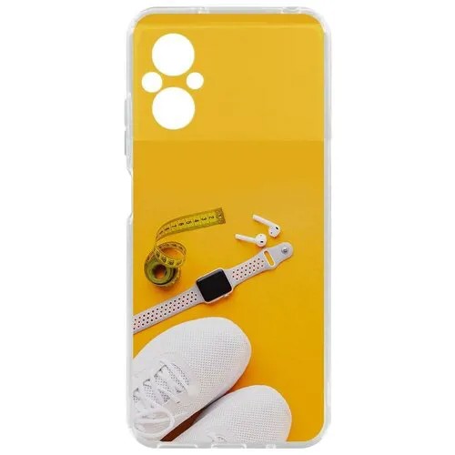 Чехол-накладка Krutoff Clear Case Кроссовки женские Фитнес для Xiaomi Poco M5