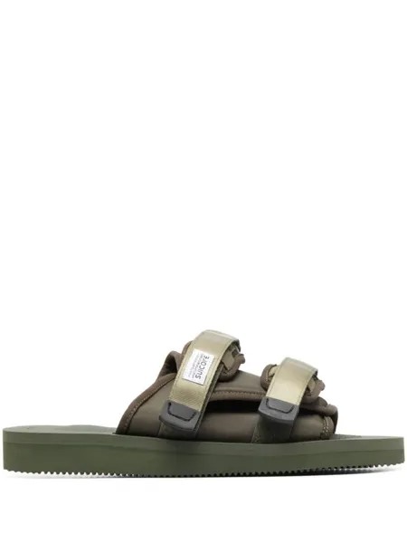 Suicoke шлепанцы с ремешками, зеленый