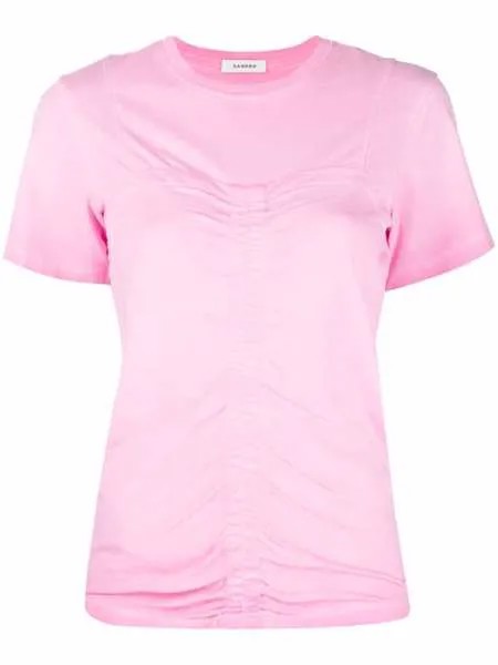 SANDRO corset short-sleeve T-shirt