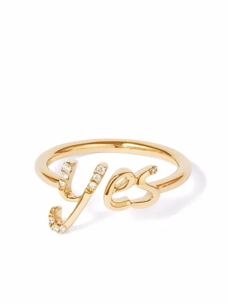 Annoushka кольцо Yes из желтого золота с бриллиантами