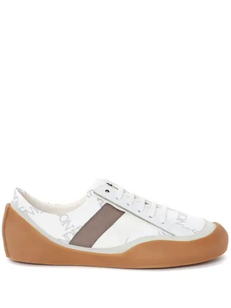 JW Anderson кроссовки с вышитым логотипом, белый