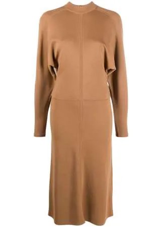 Saint Laurent трикотажное платье миди