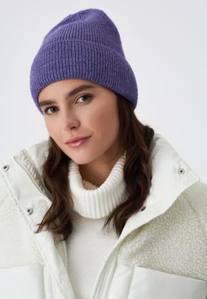 Шапка бини женская Sela Accessory 2810143309 фиолетовая, р. 57