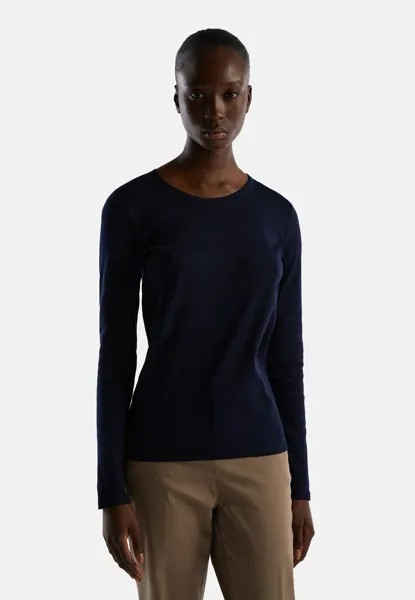 Рубашка с длинным рукавом United Colors of Benetton, синий
