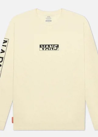 Мужской лонгслив Vans x Napapijri Logo, цвет бежевый, размер M