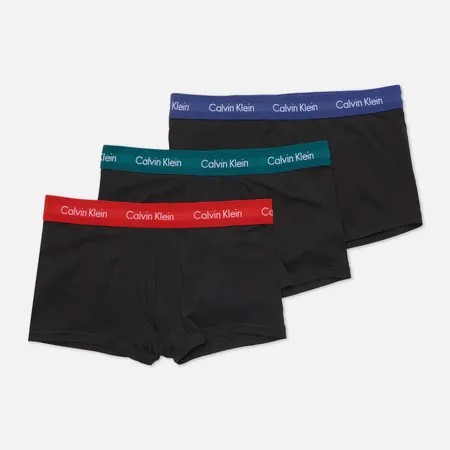 Комплект мужских трусов Calvin Klein Underwear 3-Pack Low Rise Trunk, цвет чёрный, размер L