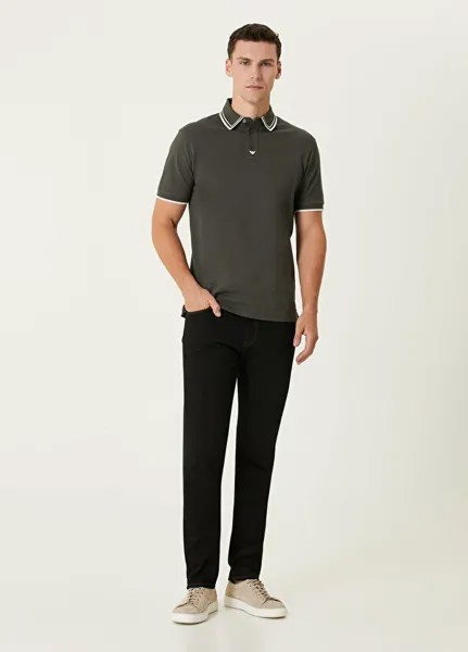 Джинсы узкого кроя Emporio Armani, синий