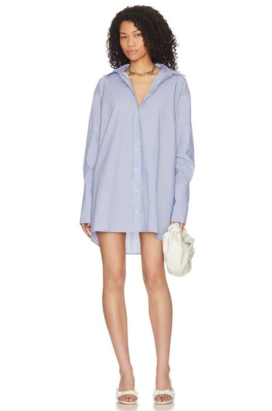 Платье Camila Coelho Hallie Shirt, цвет Blue & White