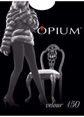 Колготки Opium Velour, 150 den, размер 3-M, grafite (серый)