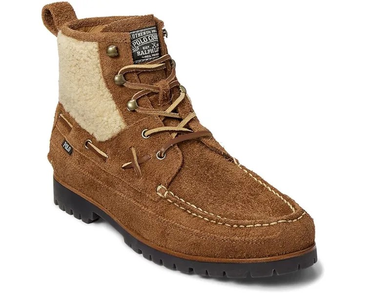 Ботинки Polo Ralph Lauren Ranger Mid Boot, цвет Teak/Natural Sherpa